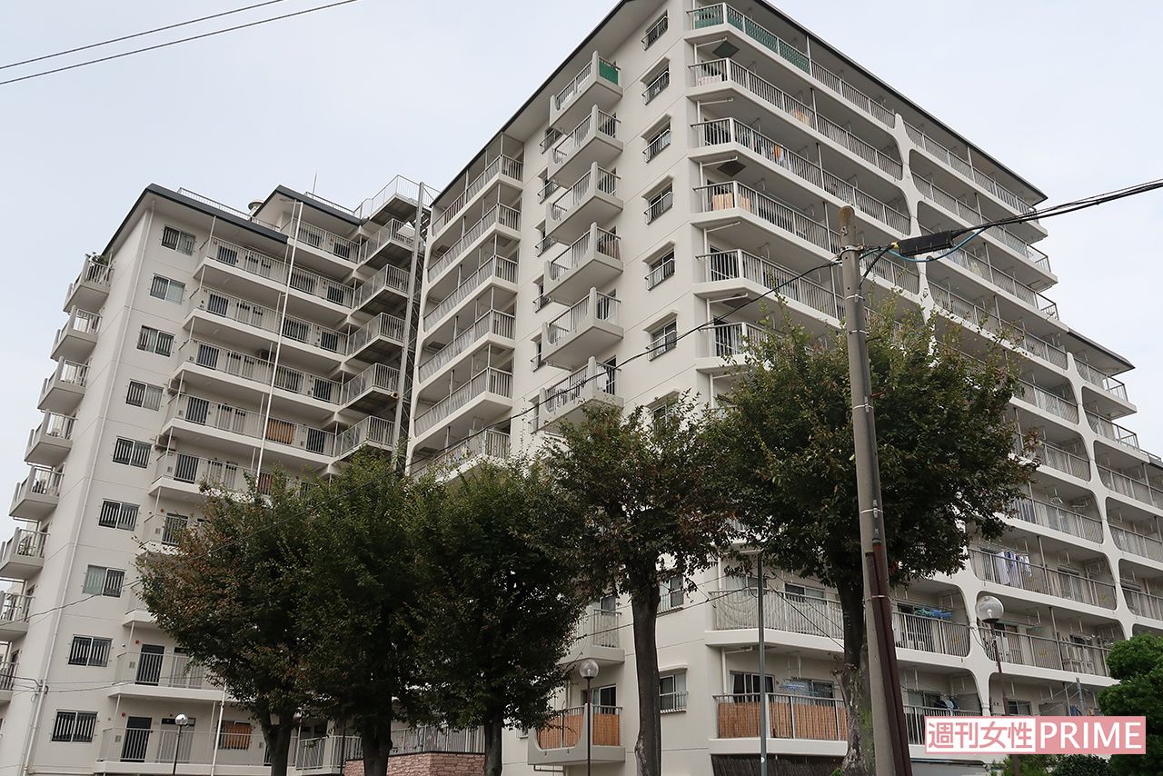 事件現場となったマンション
