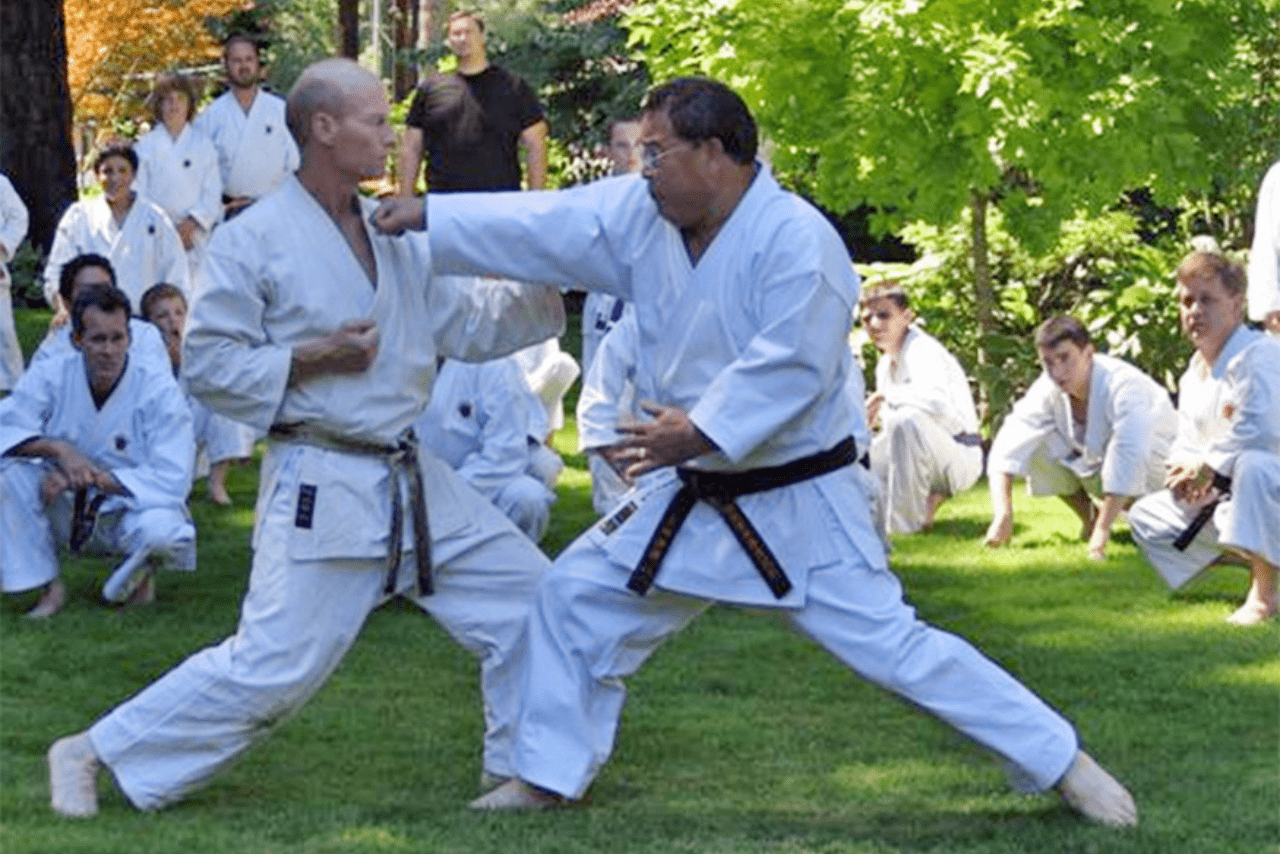 アメリカではしばらくの間、空手の先生をして生計を立てた