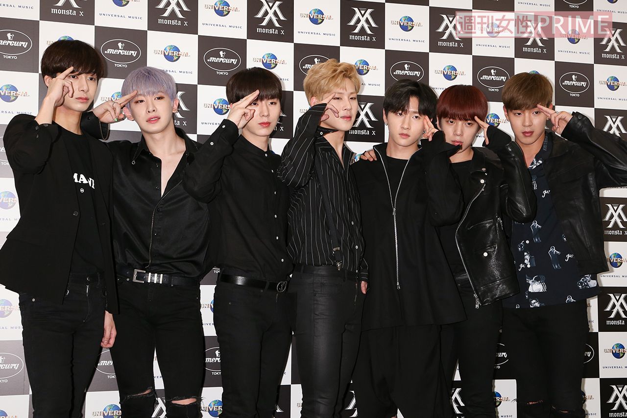 2017年5月に日本デビュー会見を行ったMONSTA X