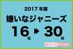 好きなジャニーズ・嫌いなジャニーズ2017年