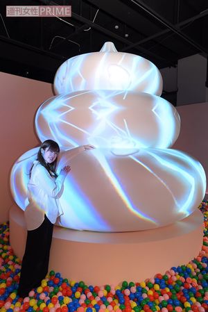 巨大うんこオブジェから、うんこが噴火するうんこ広場（ボルケーノ）　撮影／渡邉智裕