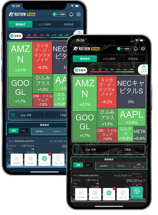 ポートフォリオ：業界初！アモルファス・ヒートマップ画面