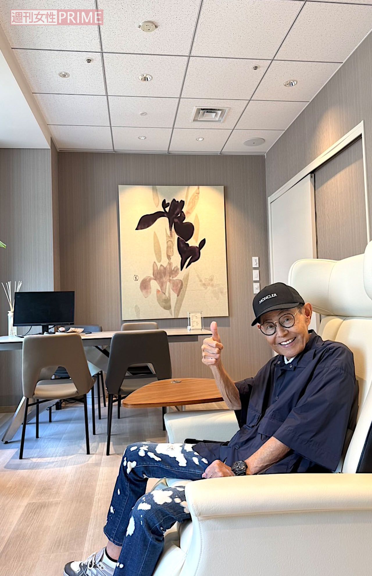 友達とたくさん話して元気いっぱいの加トちゃん　撮影／加藤綾菜