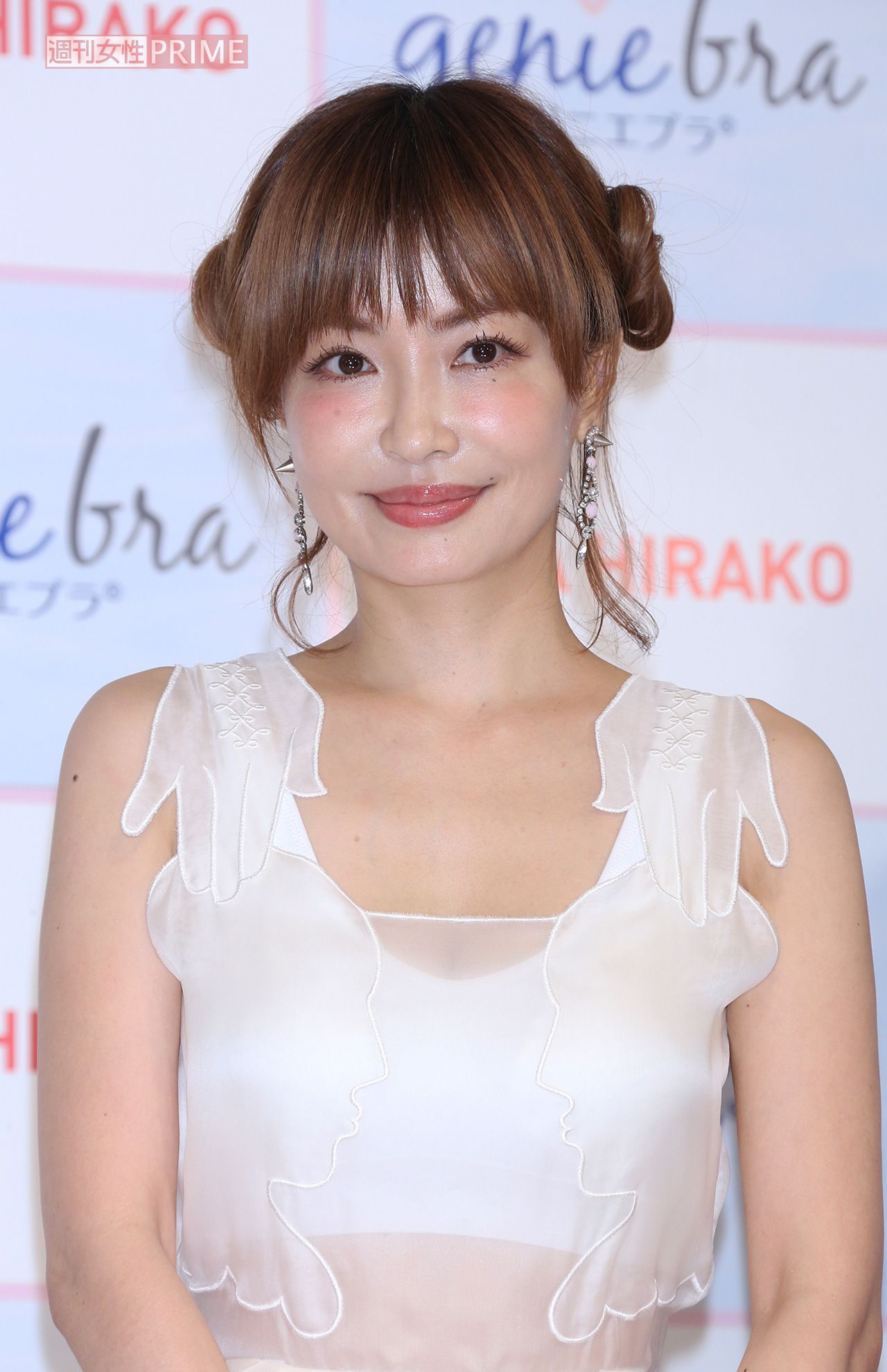 2015年7月、新作のコラボ下着発表会に出席した平子理沙（44歳）