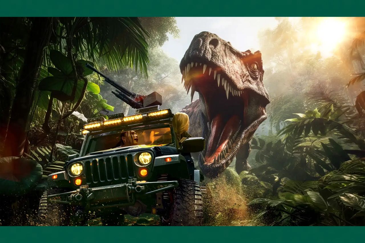 ダイナソーサファリのイメージ図（ジャングリア沖縄公式サイトより）