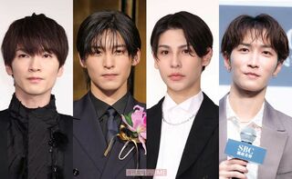 左から『Snow Man』の深澤辰哉、目黒蓮、ラウール、渡辺翔太