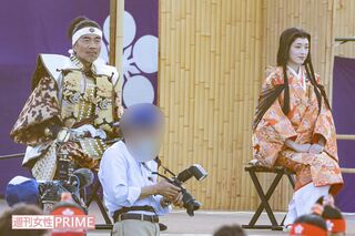 イベントに登壇する竹中直人と栗山千明