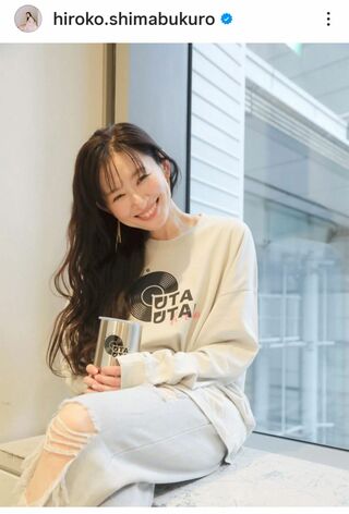 42歳を迎えた島袋寛子（本人のインスタグラムより）