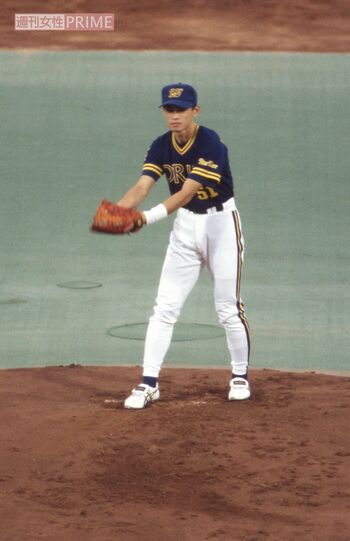 1995年7月のオールスターゲームでマウンド上がった『オリックス・ブルーウェーブ』イチロー1