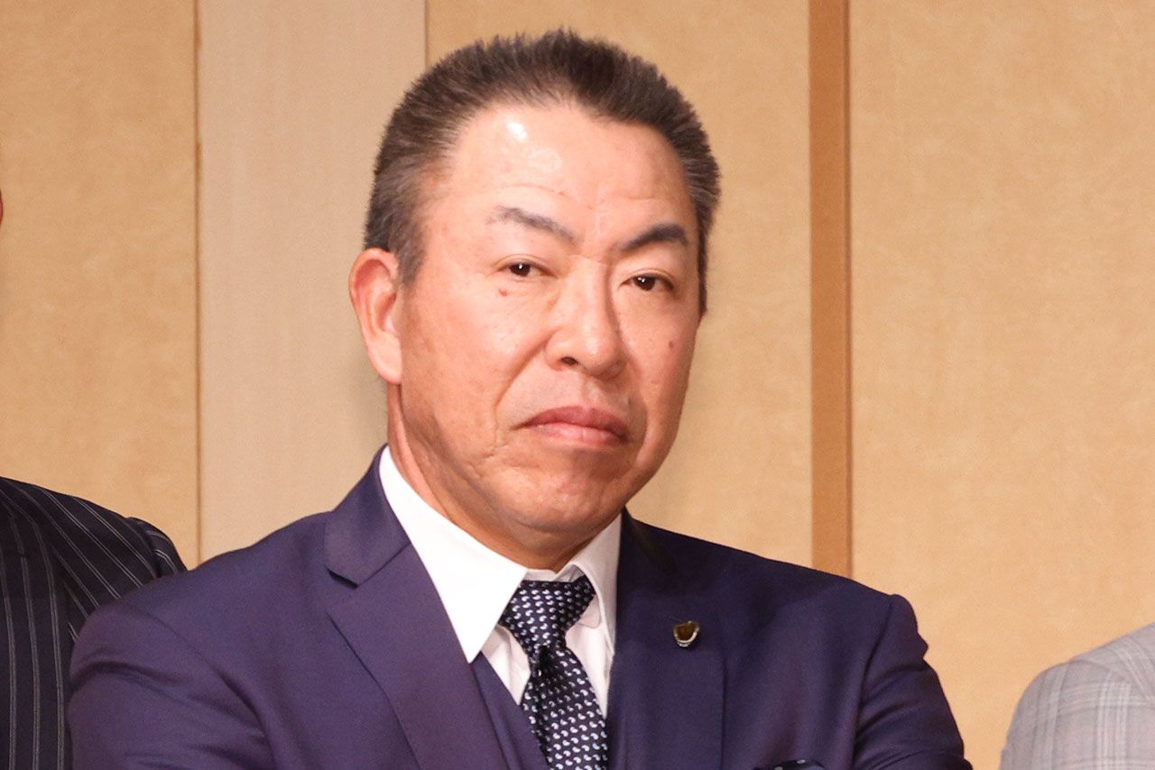 NPB12球団監督会議に参加した際の井上一樹監督