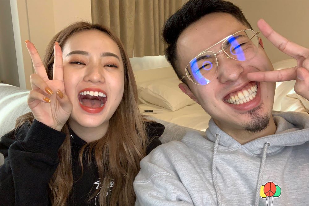 八潮陥没事故ネタで炎上した『中町兄妹』の兄・中町JPと妹・中町綾（中町JPのXより）