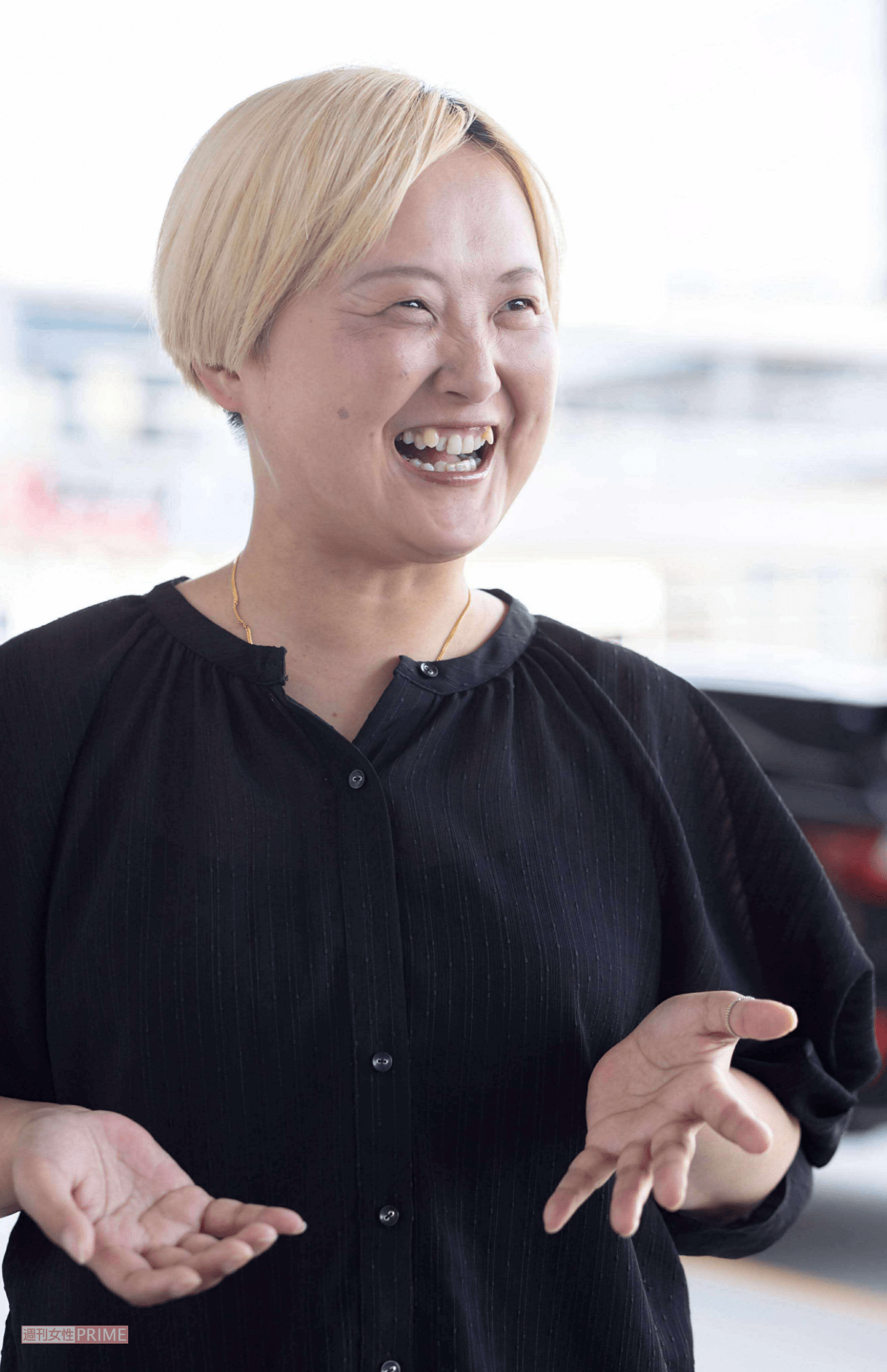 歯切れのいい高知弁で、自身の半生を語るしのぶさん。今は自身が理想とするデイサービスを追い求めている（撮影／齋藤周造）