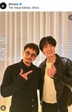 韓国人俳優チョン・イルのインスタグラムに登場した松本潤(左)