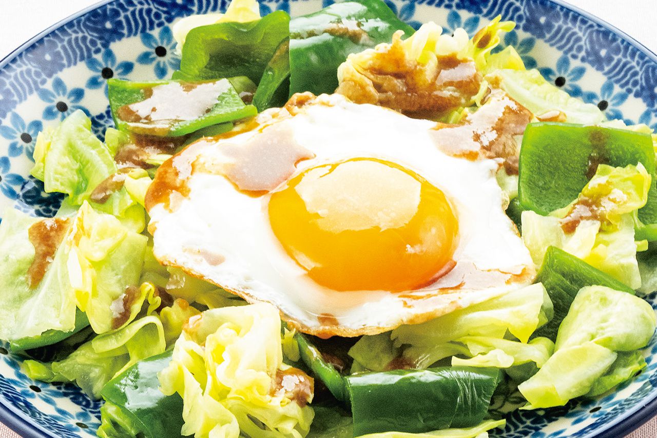 目玉焼き甘酢ごまソース　撮影／向村春樹