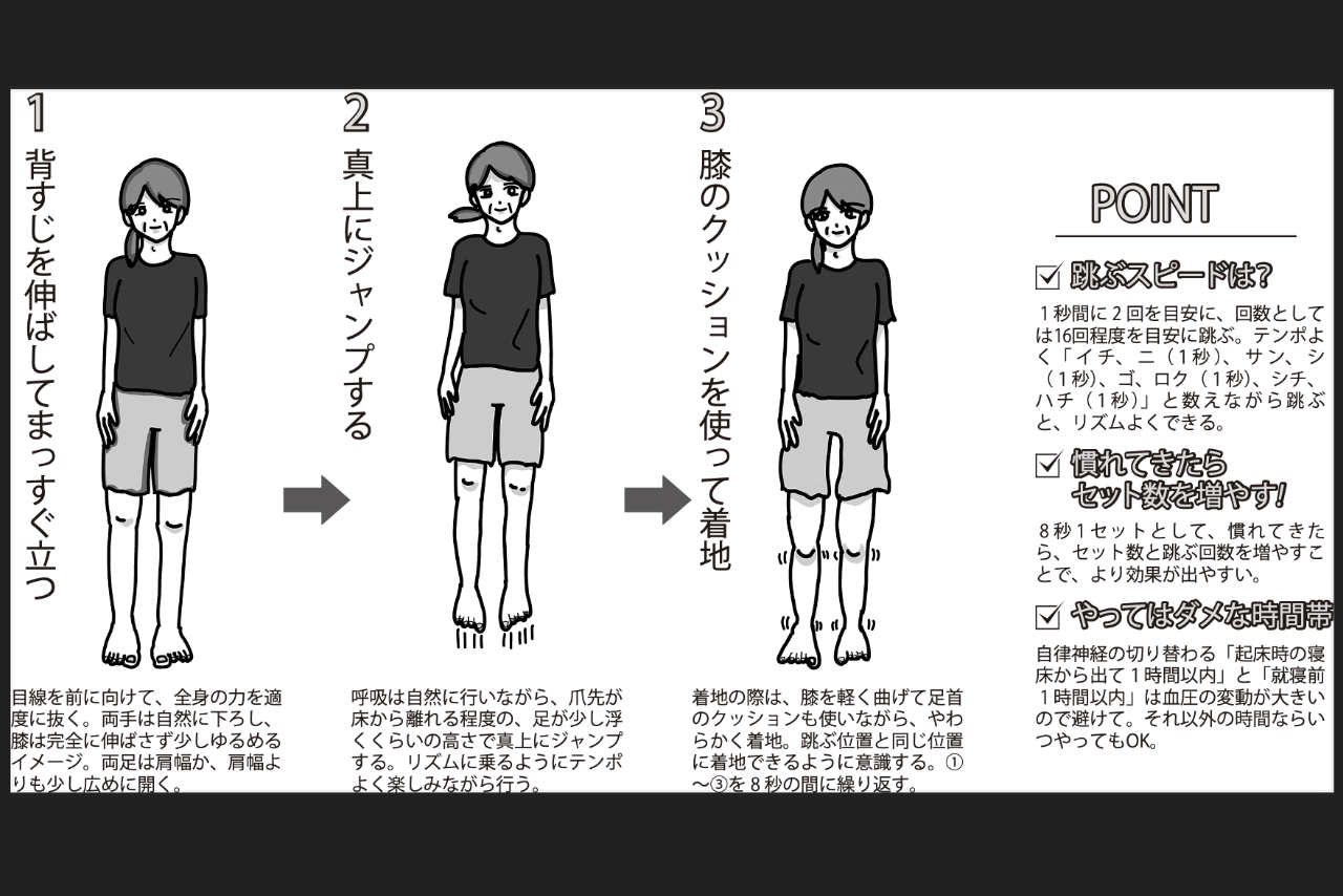 1日1回基本の8秒ジャンプ
