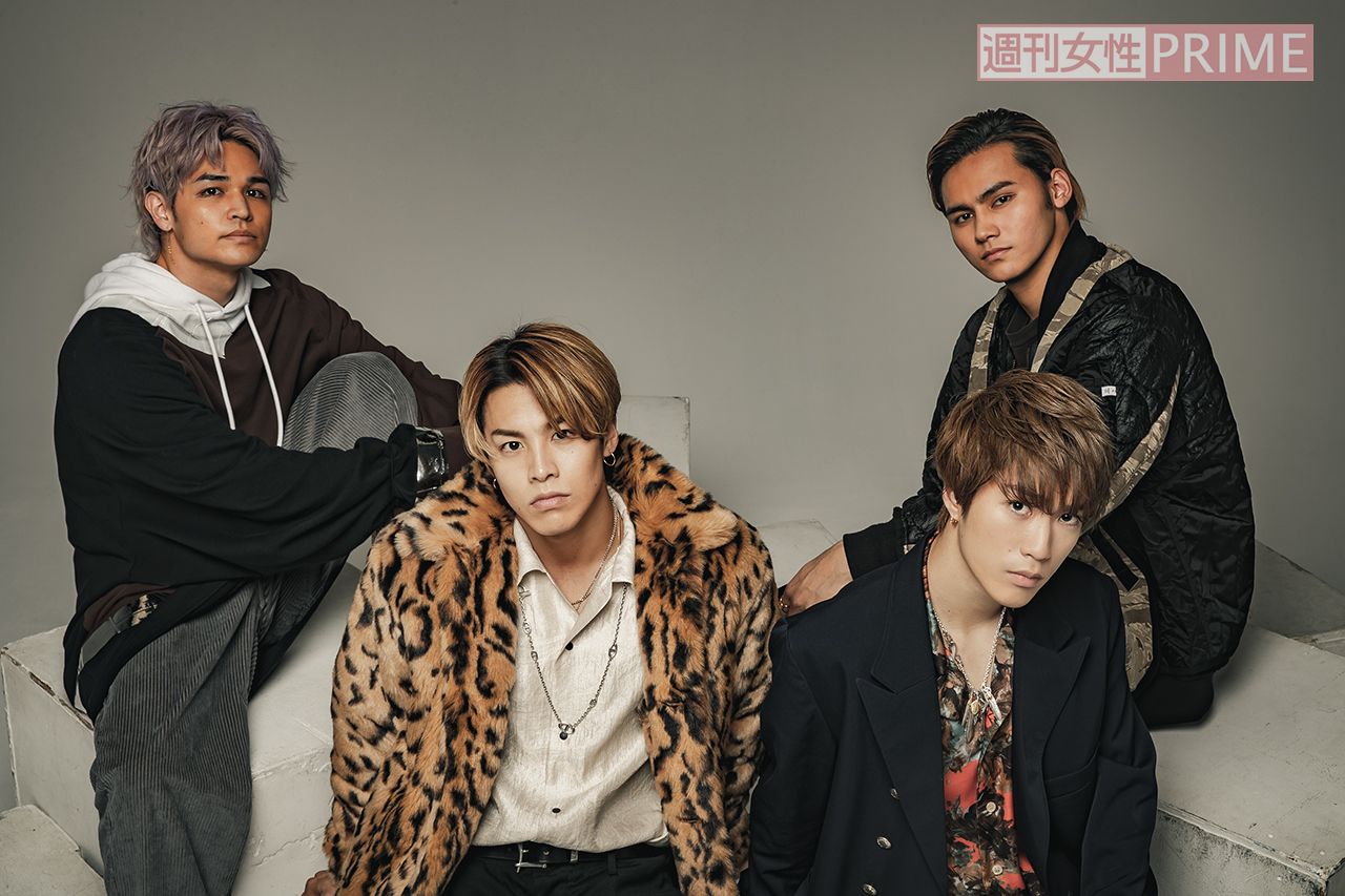 与那嶺瑠唯、RIKU、龍、藤原樹　撮影／廣瀬靖士