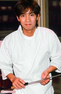 連ドラ初主演だった『味いちもんめ』(テレ朝系)のスペシャル版の制作発表にて('96年11月5日)