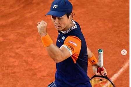 人気キャスター・檜山沙耶が交際宣言したプロテニス選手の西岡良仁。耳にピアスがついていることもファンを驚かせた