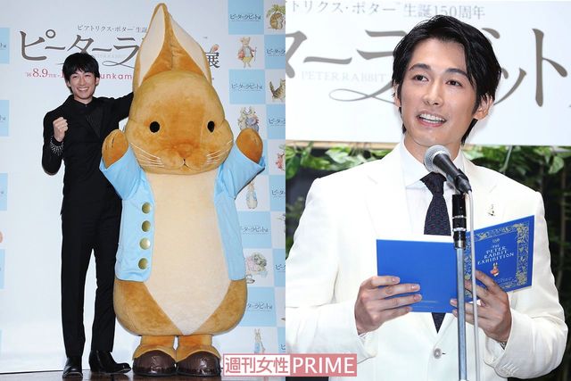 『ビアトリクス・ポター生誕150周年ピーターラビット展』のオフィシャルサポーター＆音声ガイド就任時　撮影／『週刊女性』写真班