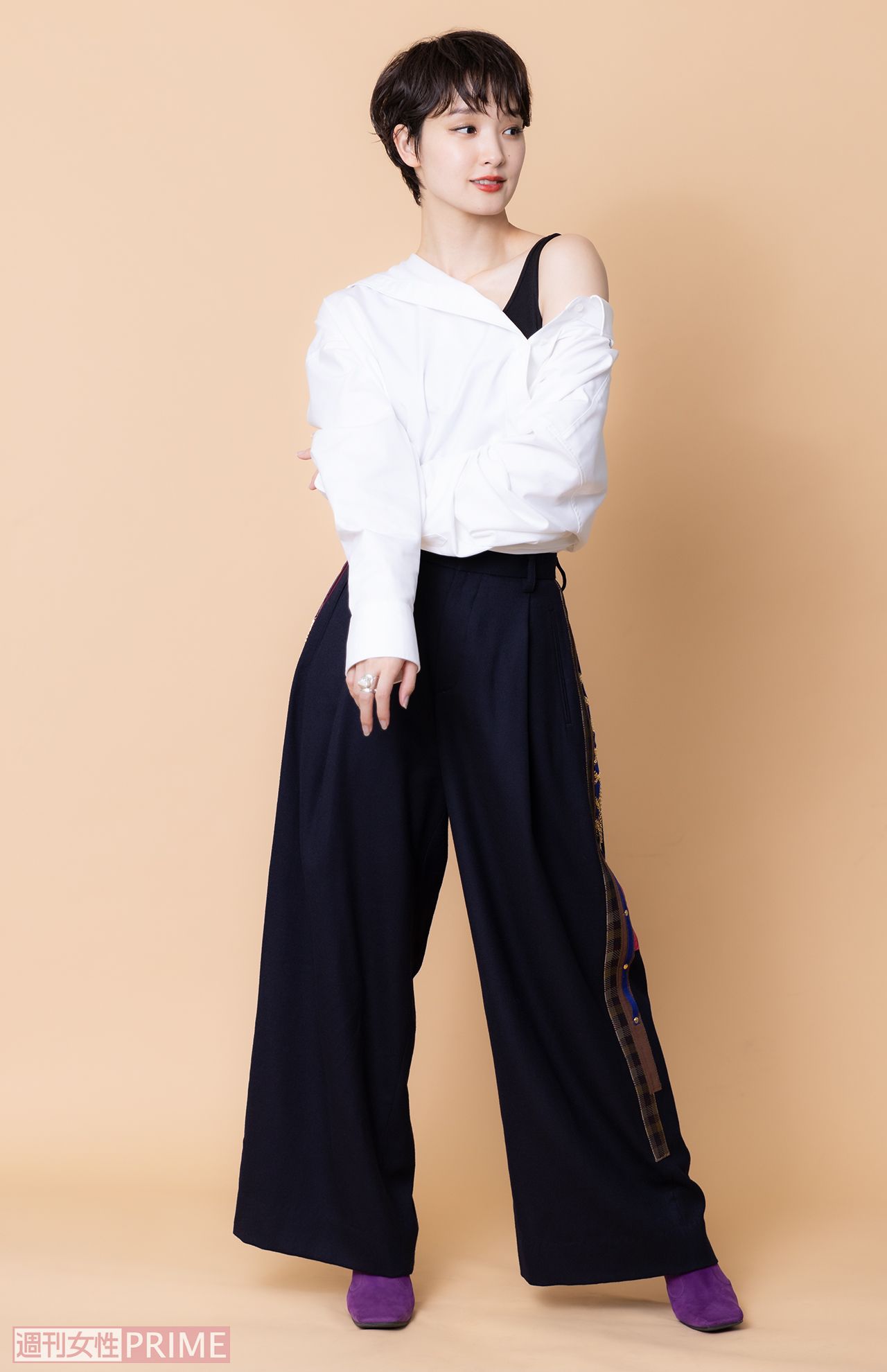 剛力彩芽　撮影／矢島泰輔　ヘアメイク／高城裕子　スタイリング／津野真吾（impiger） 衣装協力／alexanderwang