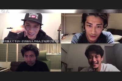 『NO GOOD TV』（左上から時計回りに）錦戸亮、赤西仁、小栗旬、山田孝之（YouTubeより）