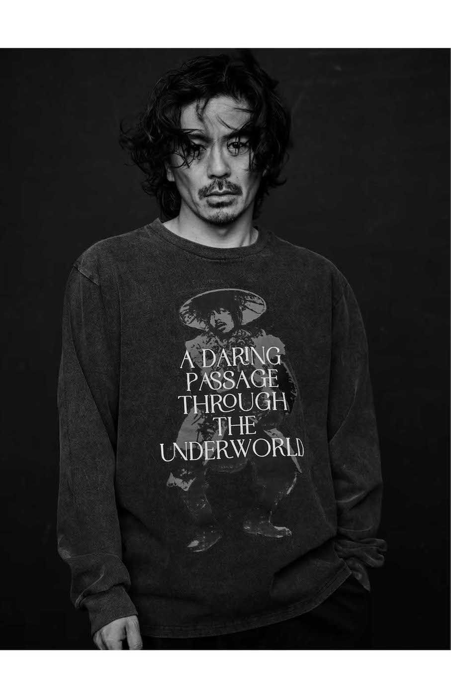 ヨウジヤマモトが手掛ける『WILDSIDEYOHJIYAMAMOTO』とクリエイティブスタジオ『MOSSSTUDIO』のコラボコレクションでモデルとして起用された、俳優の森田剛（ブランド公式サイトより）