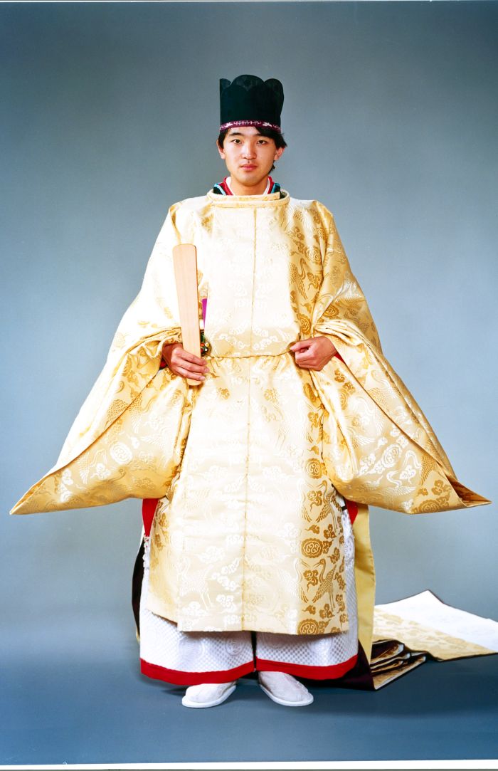 空頂黒幘をかぶられた秋篠宮さま（1985年11月30日）写真/宮内庁