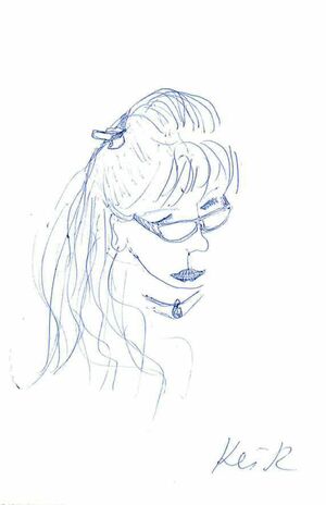 小室圭さんが描いた母・小室佳代さんのデッサン（『ブランニューデイ』より）