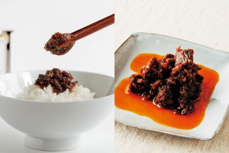 牛タン仙台ラー油／100g900円陣中　※画像をクリックするとAmazonの商品ページにジャンプします。