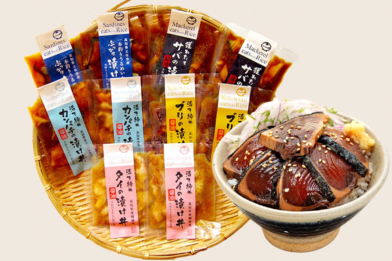 第5位　高知県須崎市　漬け丼セット（計5～10パック）　寄付額1万2000円〜1万5000円