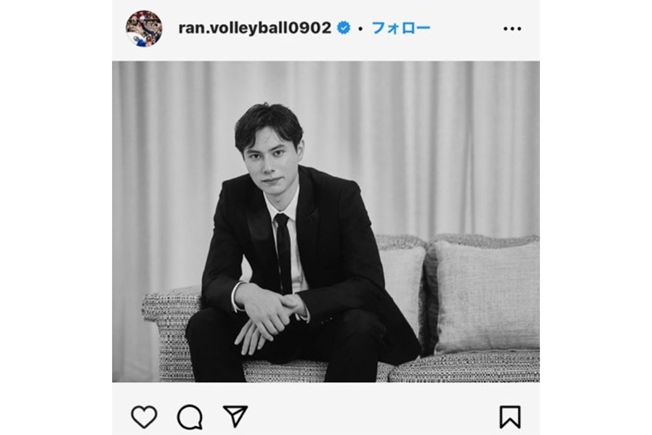 今大会ナンバーワンのフォロワー数を誇る高橋藍。SNSではなんと仏ブランド、ディオールのアンバサダーを務める報告も。お顔がよすぎる～！