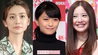 左から『東京タラレバ娘』に出演中の大島優子、榮倉奈々、吉高由里子