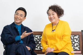 八嶋智人と渡辺えり　撮影／佐藤靖彦