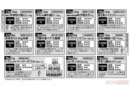 ふるさと納税の達人が選ぶ「神コスパ返礼品」【20位〜10位】