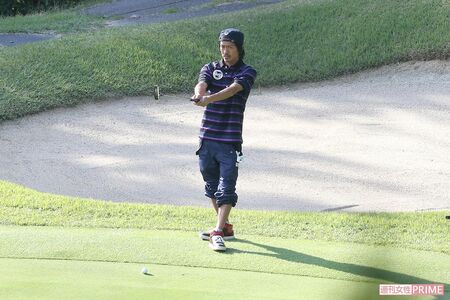 2012年、ゴルフを楽しんだ森田剛とmisono