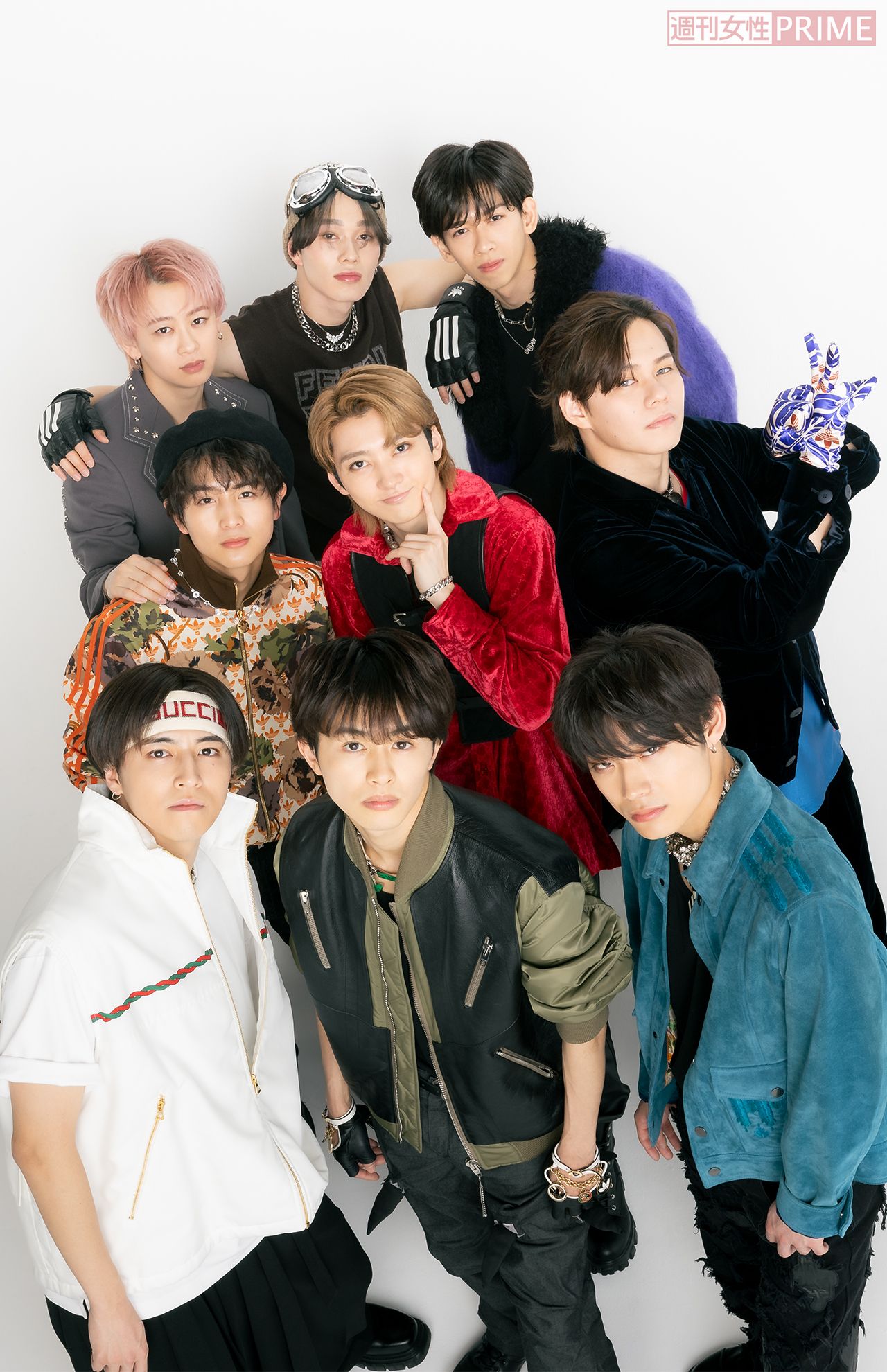 超特急　撮影／矢島泰輔　ヘアメイク／杉野智行・及川美紀・菅井彩佳　スタイリング／東 正晃