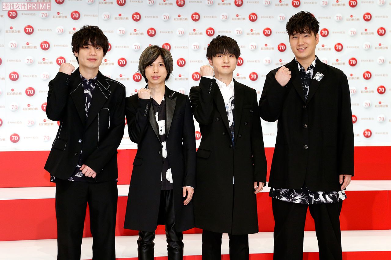 ドラマや映画など、多くの主題歌を担当してきた“ヒゲダン”の愛称で知られるOfficial髭男dism（2019年）撮影／伊藤和幸