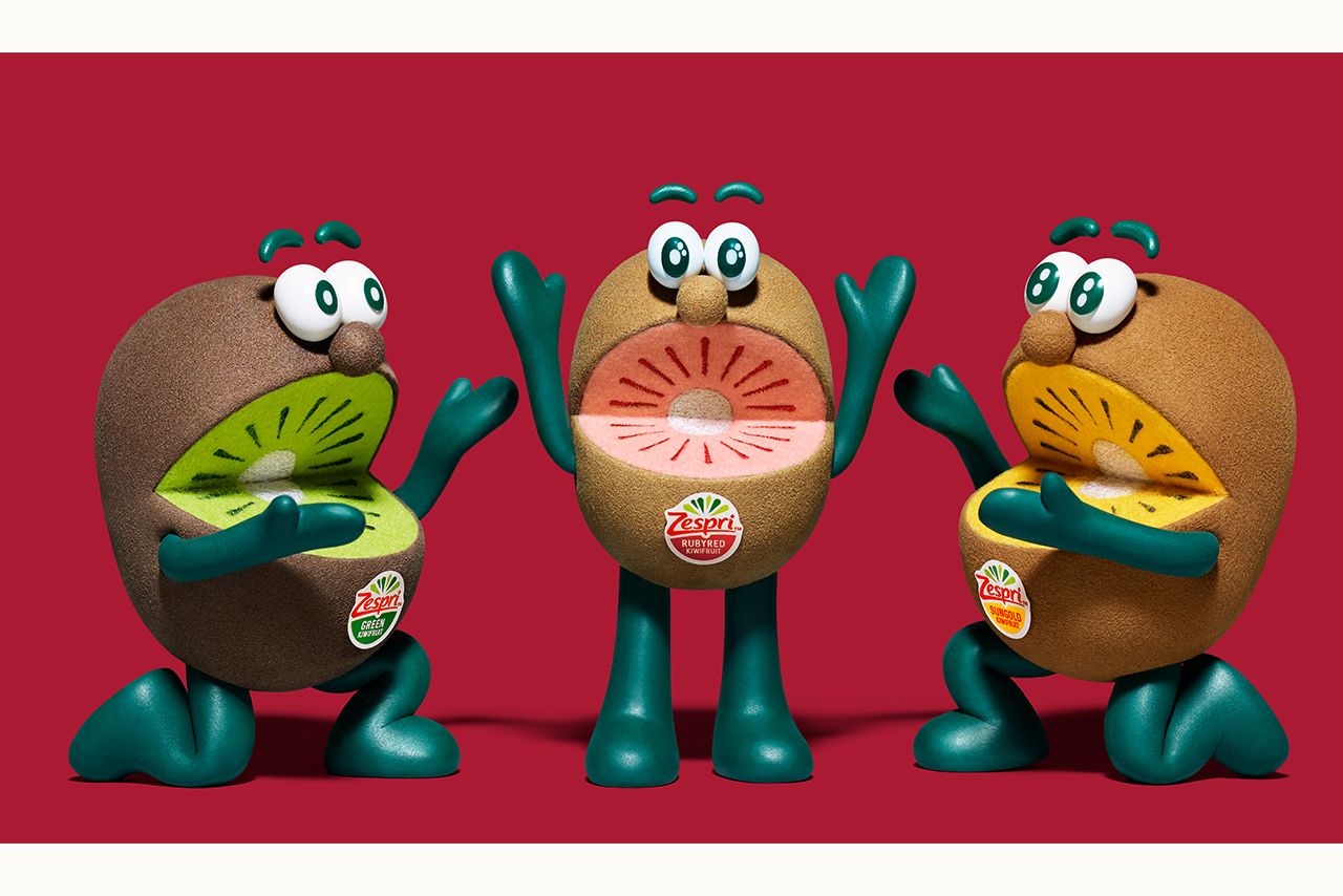 キウイブラザーズに「レッド」（真ん中）が仲間入り！　左右の「グリーン」と「ゴールド」の妹的存在に