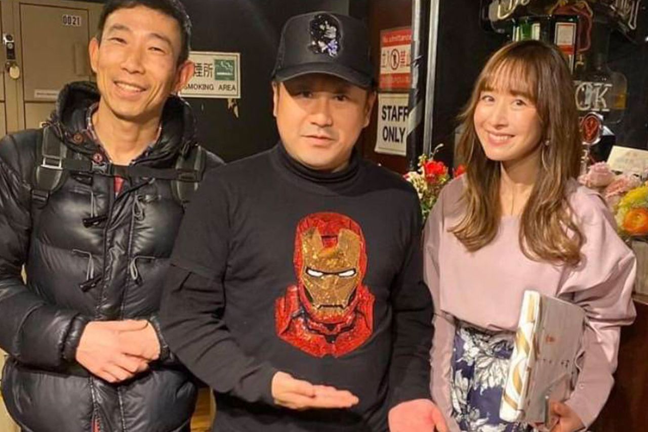 おさる・山川恵里佳夫妻とと木村仁氏（木村氏のSNSより）