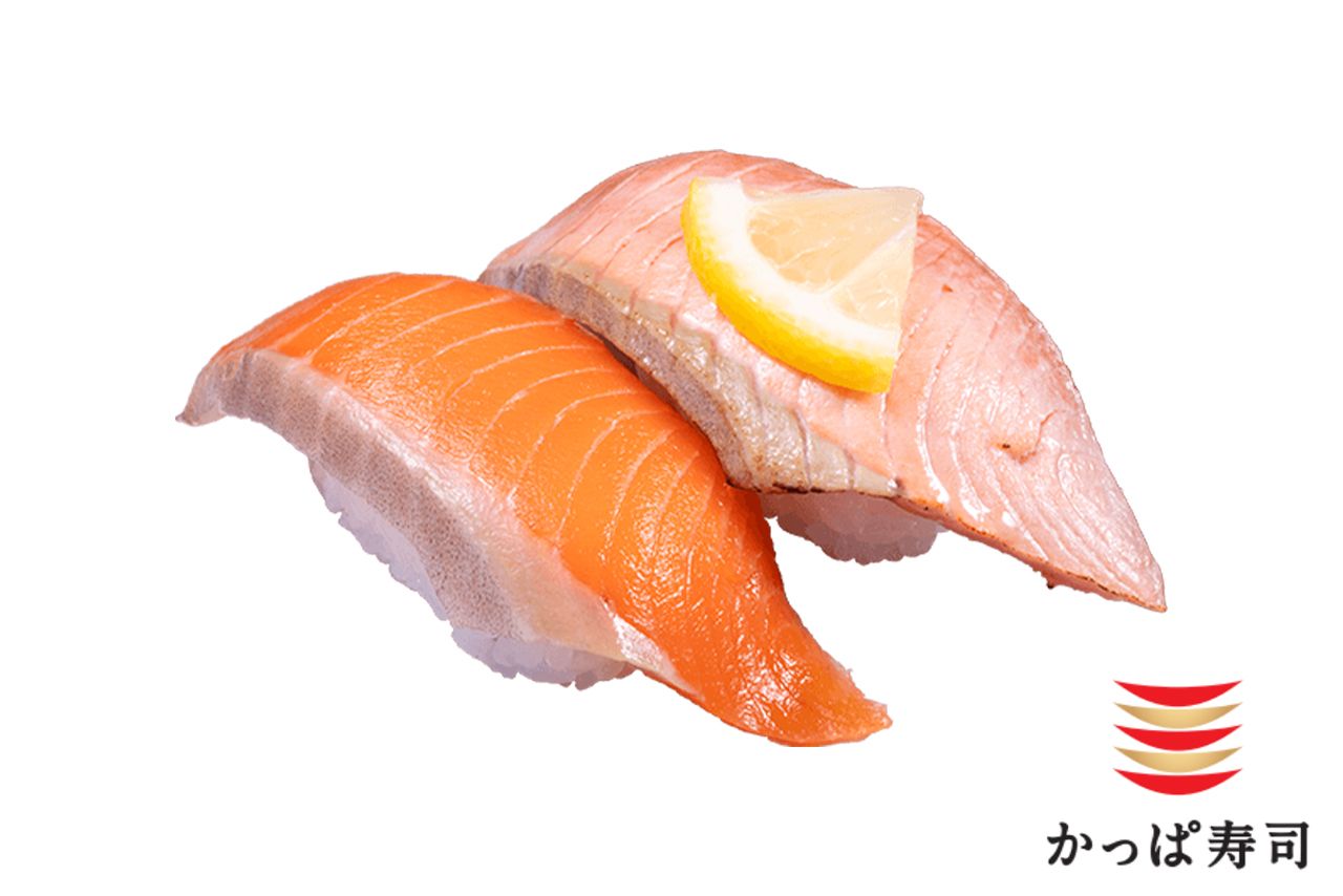【かっぱ寿司】大切りサーモン食べ比べ
