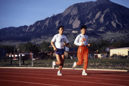 バルセロナ五輪前にアメリカ・ボルダーで有森裕子さんの練習をサポート