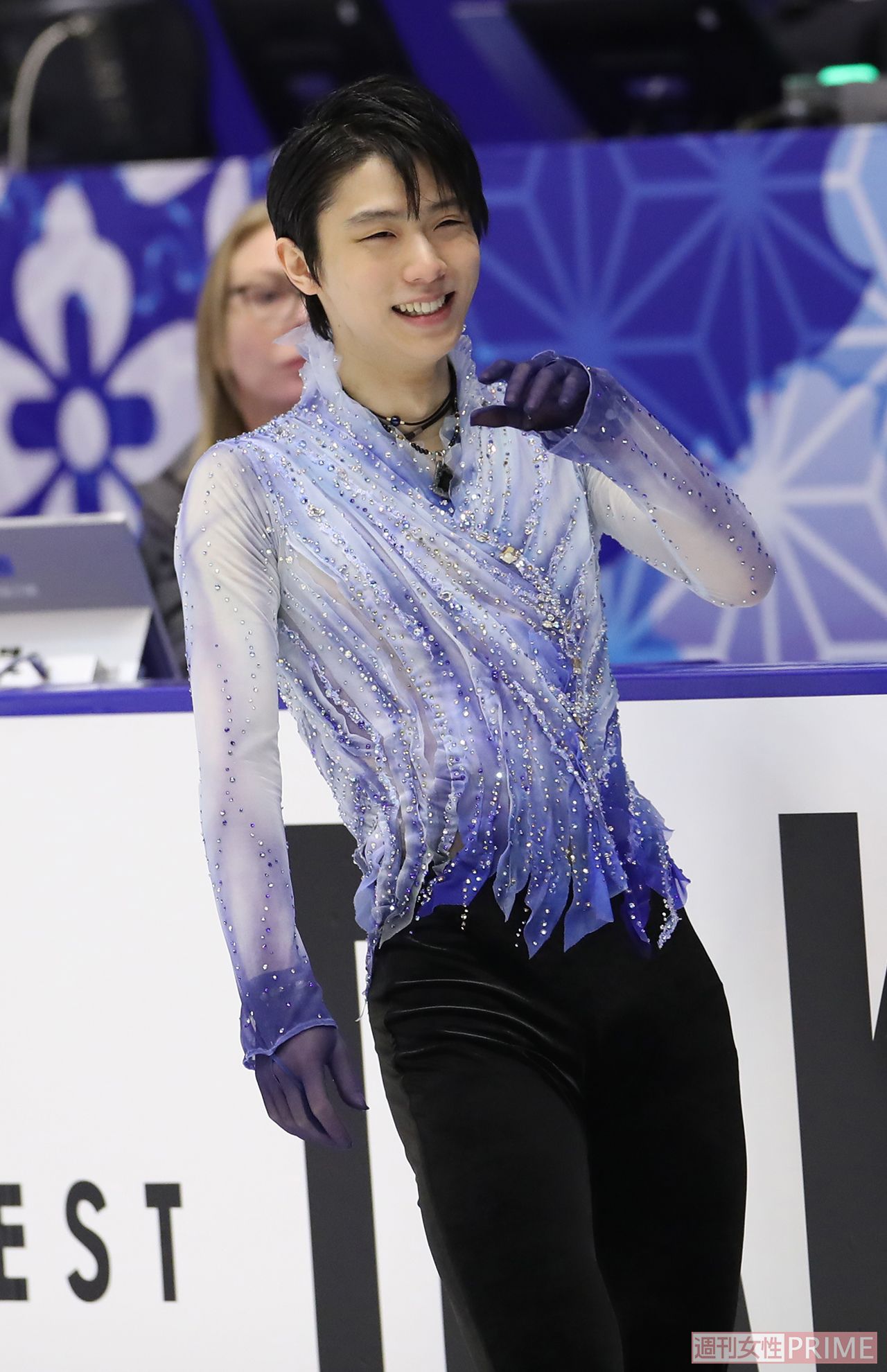 こちらはショート直前の練習中のひとコマ。リラックスしたスマイルもたまらない！　撮影／坂本清