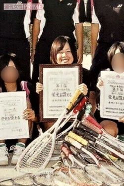 ソフトテニス部では大会入賞もしていた
