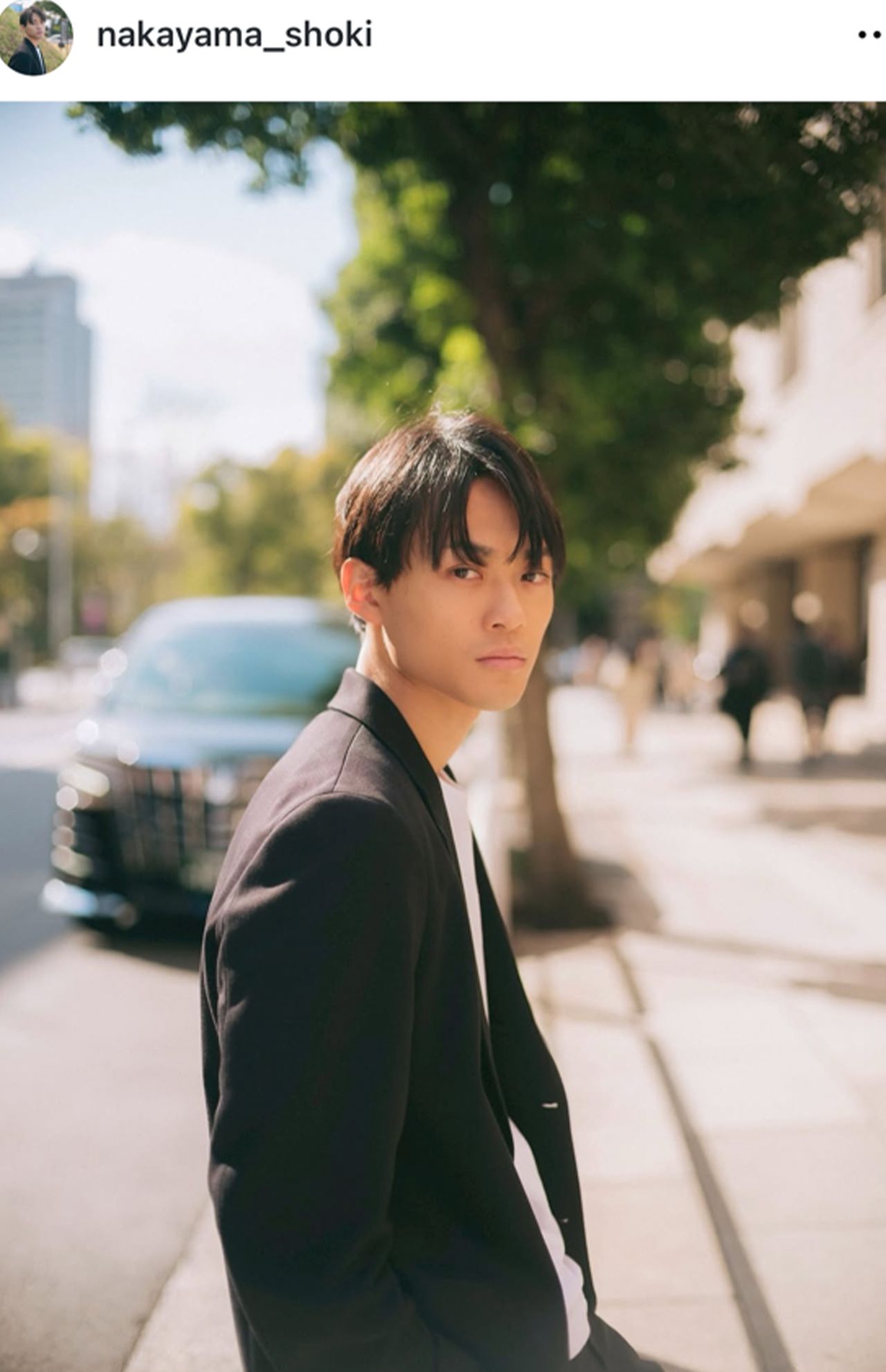 本人だけではまだ顔と名前が一致しないという声もある中山翔貴（公式Instagramより）