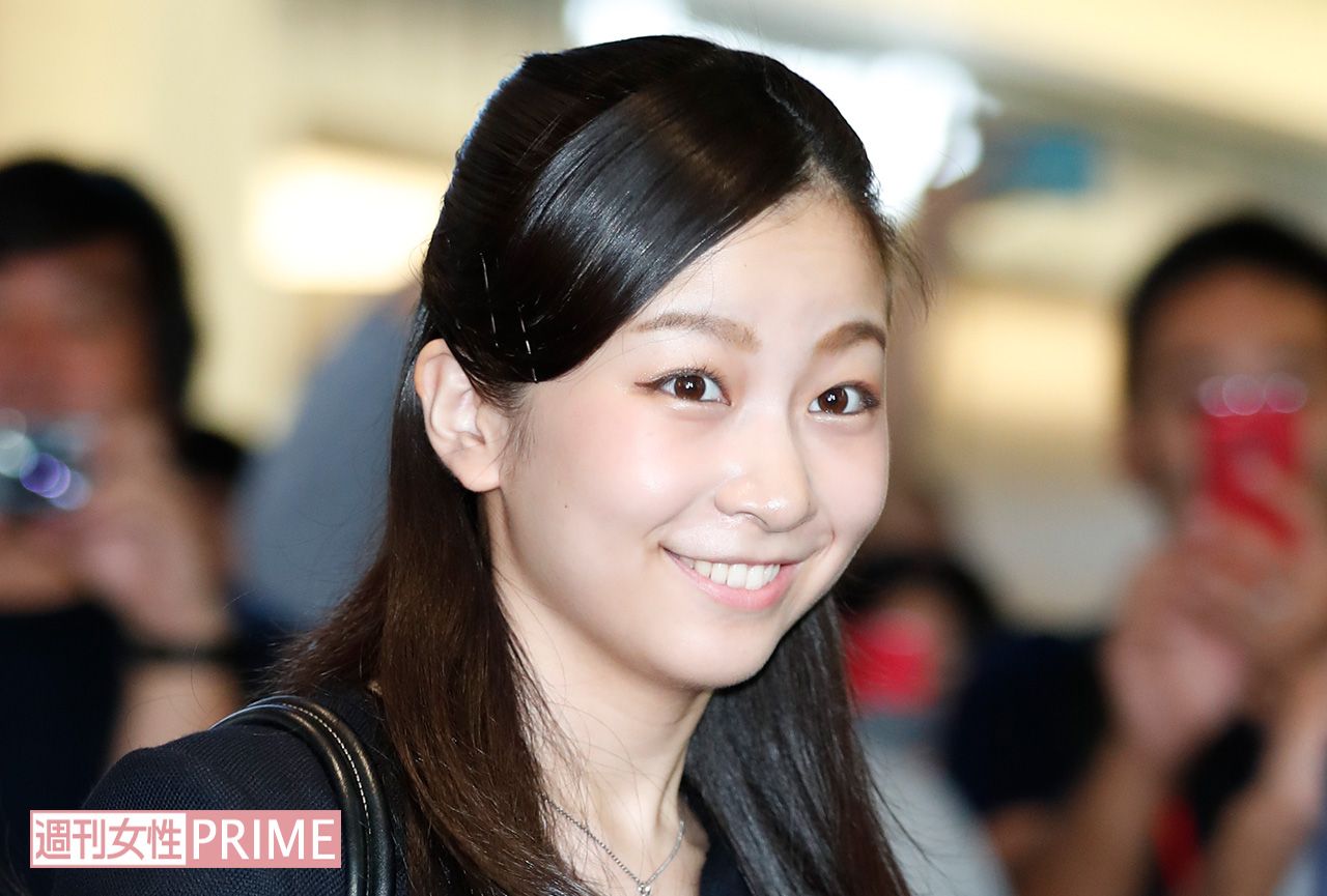 イギリス出発時の佳子さま