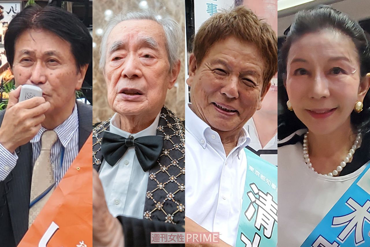 新藤伸夫氏、ドクター・中松氏、清水国明氏、木宮光喜副代表