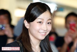 イギリス出発時の佳子さま