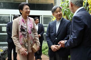 9月4日、京都府立植物園を訪れた両陛下