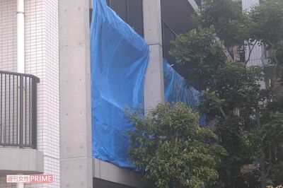 事件現場となった新かほり容疑者の自宅マンション