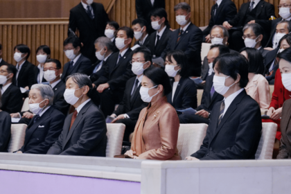 11月20日皇居内で行われた皇宮警察音楽隊の演奏会に両陛下や上皇ご夫妻、秋篠宮ご夫妻などの皇族方が一堂に会した（写真／産経新聞社）